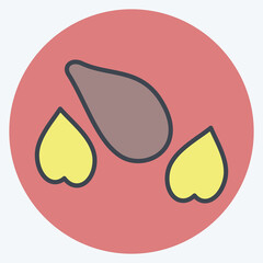 Icon Seeds. suitable for Garden symbol. color mate style. simple design editable. design template vector. simple illustration