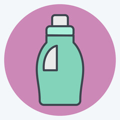 Icon Cleaning Product. related to Laundry symbol. color mate style. simple design editable. simple illustration, good for prints