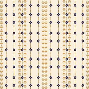Ikat seamless pattern in luxury beige in vertival flower border,concept design for carpet,fabric ethnic pattern ornament ,media print pattern for saree and tile background,home decoration,wallpaper.