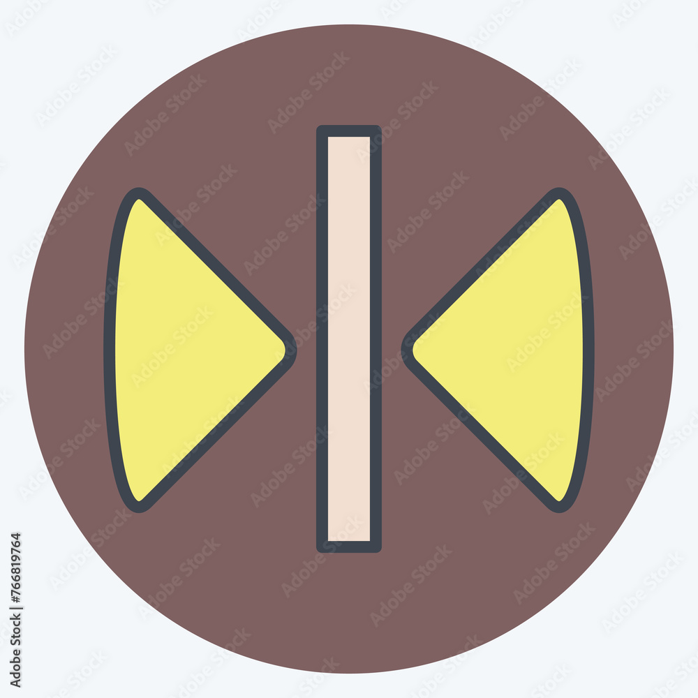 Fototapete icon reflect. related to graphic design tools symbol. color mate style. simple design editable. simp