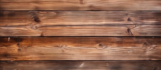 Detailed close-up of a wooden wall showcasing a rich and detailed wood grain pattern, highlighting its natural beauty - obrazy, fototapety, plakaty
