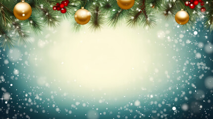 Christmas background with borders