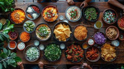 Mexican national food - obrazy, fototapety, plakaty