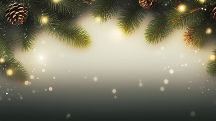 Fototapeta na wymiar Christmas background with borders