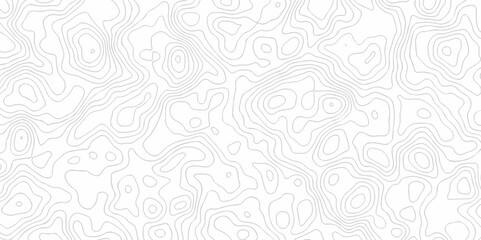 	
Vector geography landscape Topo contour map on white background, Topographic contour lines. Seamless pattern with lines Topographic map. Geographic mountain relief.