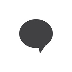 Speech bubble vector icon