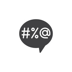 Chat bubble message vector icon - 766822770