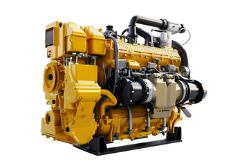 Modern Car engines isolated on transparent background