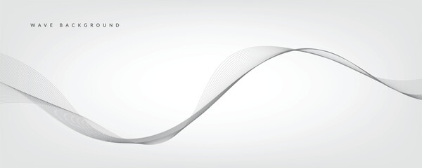 White gradient background with waves. EPS10