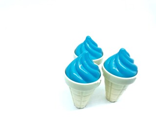 white isolated ice cream toy