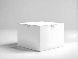 Giveaway Essential Stylish 3D White Box Design for Online Shop Promotions and Cargo Concepts