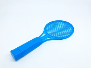 toy tennis racket isolated white