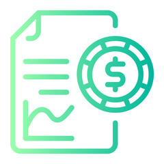 invoice gradient icon