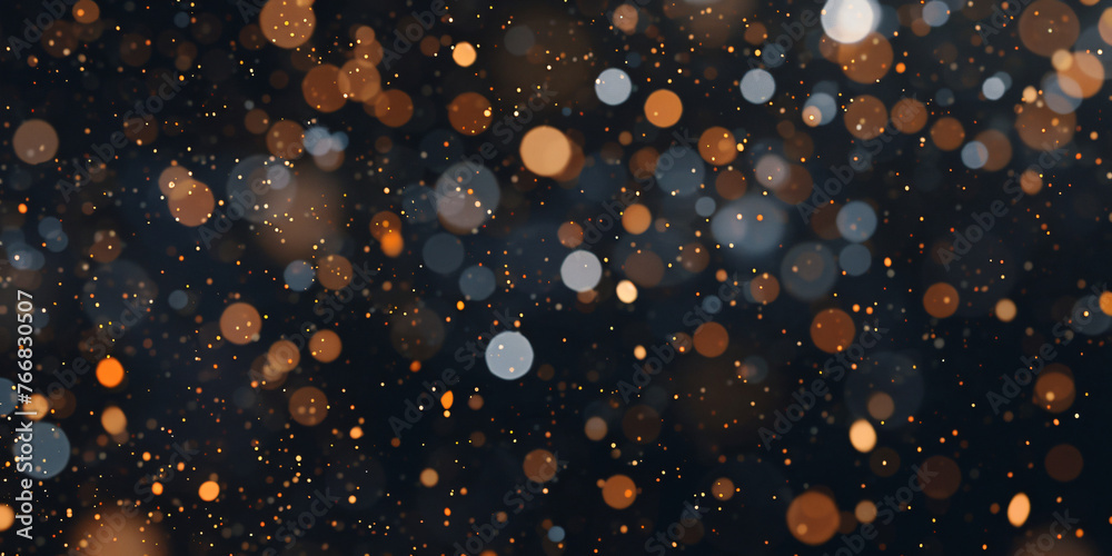 Poster bokeh particles abstract bokeh background.