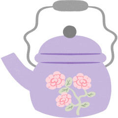 purple teapot