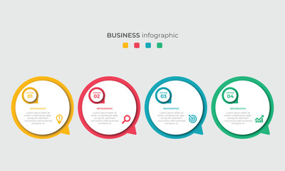 Steps Timeline Infographics Images Template Design, Business Concept With 4 Steps Or Options, Can Be Used For Workflow Layout, Diagram, Vector design