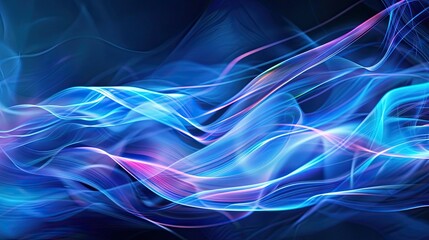 Fototapeta premium Abstract Background wave blue lines design