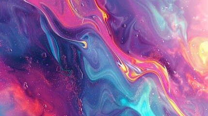 liquid art with vibrant colors and rainbow patterns in a psychedelic style abstract design with a dynamic background
