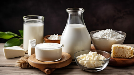 dairy products and milk, Different dairy products  