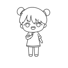 A young girl with a smile on her face is holding a stuffed animal