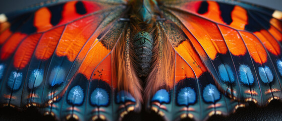Vibrant Butterfly Wings Close-Up