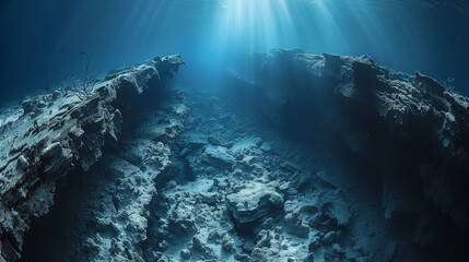 Obraz premium Mysterious Depths of the Ocean Abyss