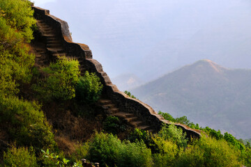 24 March 2024, Pratapgad: Historic Maratha fort, one of the Most crucial forts of Shivaji Maharaj,...