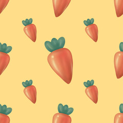 seamless pattern carrot
