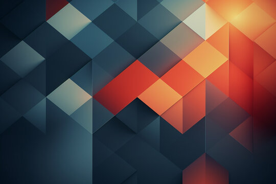 Geometric background illustration. Geometric shape pattern background for website banner. Generative AI