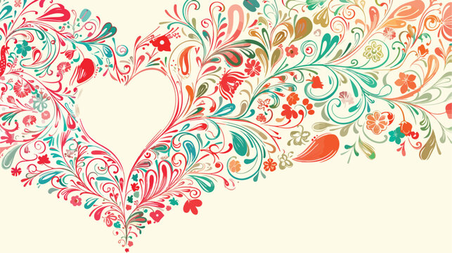 Vintage background with heart for congratulations 