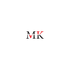 latter logo m k design