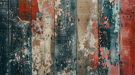Grungy painted wood texture as background.