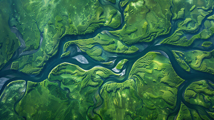 Aerial View of Green River Valleys
