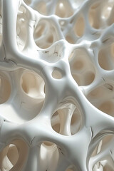 Macro view of bone structure, 3d background concept - 766851527
