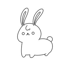 A cute rabbit with a big smile on its face