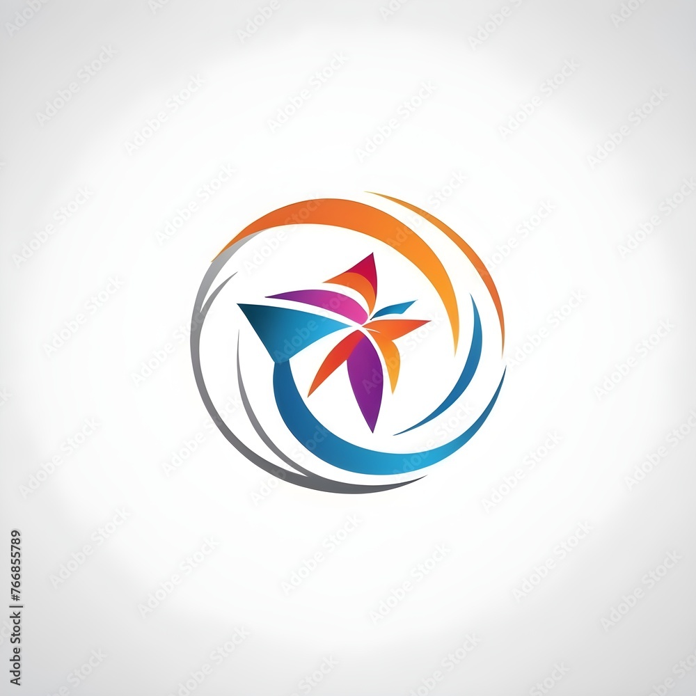 Fototapete logos design for multipurpose usage on white background