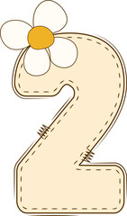 Alphabet Daisy Spring Doodle