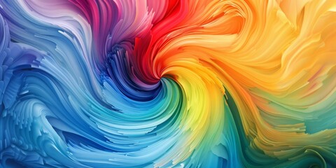 Obraz premium Vibrant Color Spectrum Dance