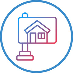 Vector Design House Direction Icon Style