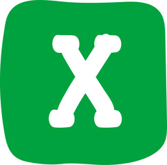 손으로 그린 숫자, 알파벳, 화살표 일러스트