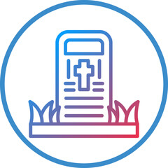Vector Design Cemetery Icon Style