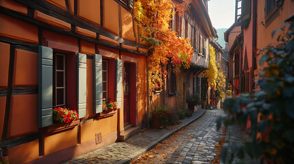 Half-Timbered Harmony: Alsace's Wondrous Architecture Leads to Strasbourg - obrazy, fototapety, plakaty