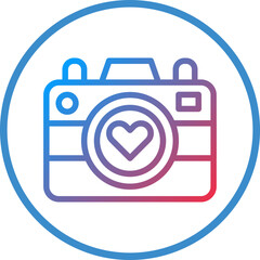 Vector Design Wedding Camera Icon Style