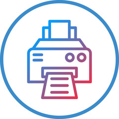 Vector Design Printer Icon Style