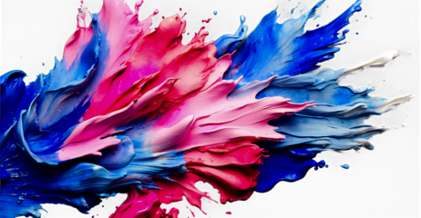 abstract art, colorful splash, vibrant colors, paint explosion, artistic brush strokes, grunge stains, transparent background, dynamic design, contemporary artwork, energetic composition, vivid hues, 