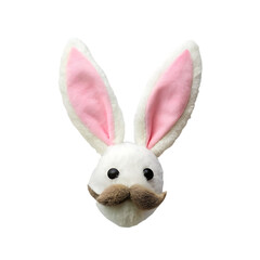 Obraz premium 3d easter bunny ears isolated realistic hare ears collection plastic funny cartoon rabbit ears band