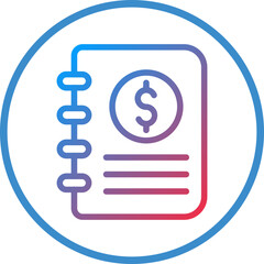 Vector Design Accounting Book Icon Style