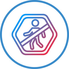 Vector Design No Entry Icon Style