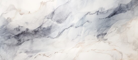A detailed shot of a snowy landscape resembling a black and white marble texture, with elements of...