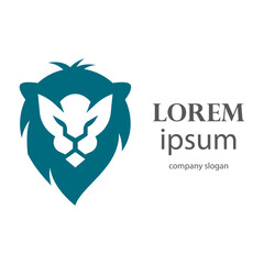Elegant and dignified lion head logo design